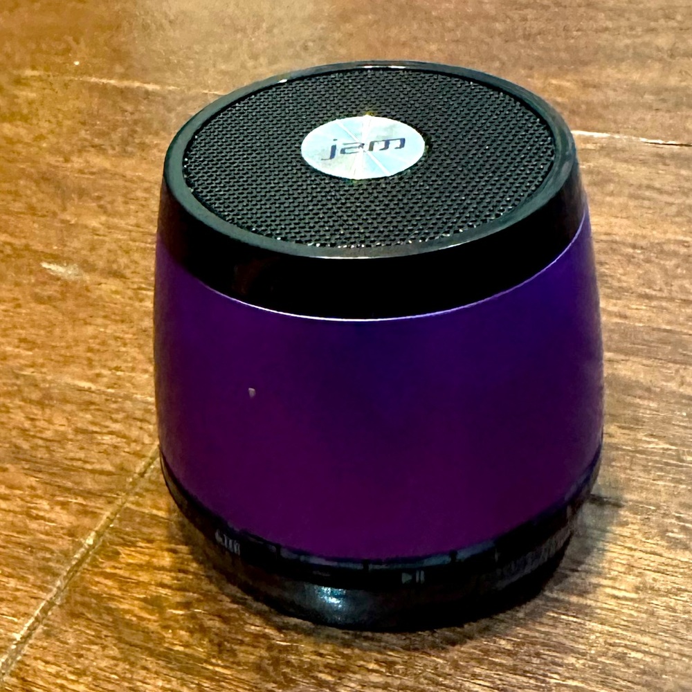 Jam Rechargeable Bluetooth Portable Purple Wireless Speaker Audio 5V